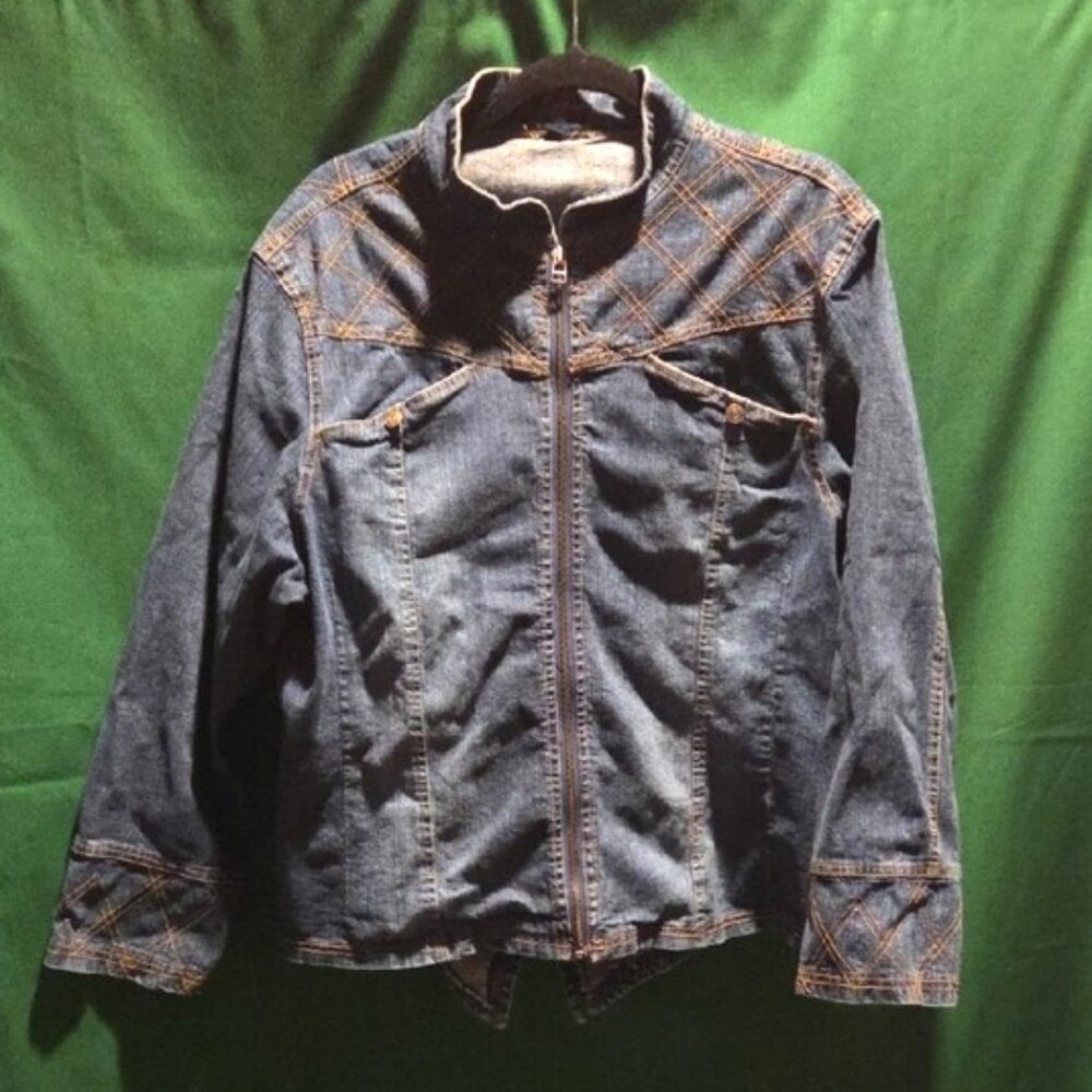 Classic Blue Denim Jacket for Women by Y2K